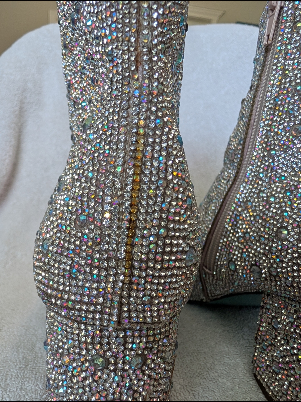 Betsy Johnson Rhinestone Booties - Picture 15 of 16